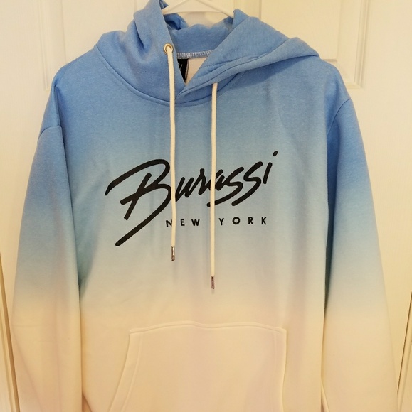 Burassi Other - Burassi Blue Dip Dye Hooded Sweatshirt